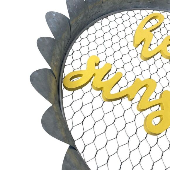 Hello Sunshine Metal and Wood Wall Decor - Picture 5 of 7